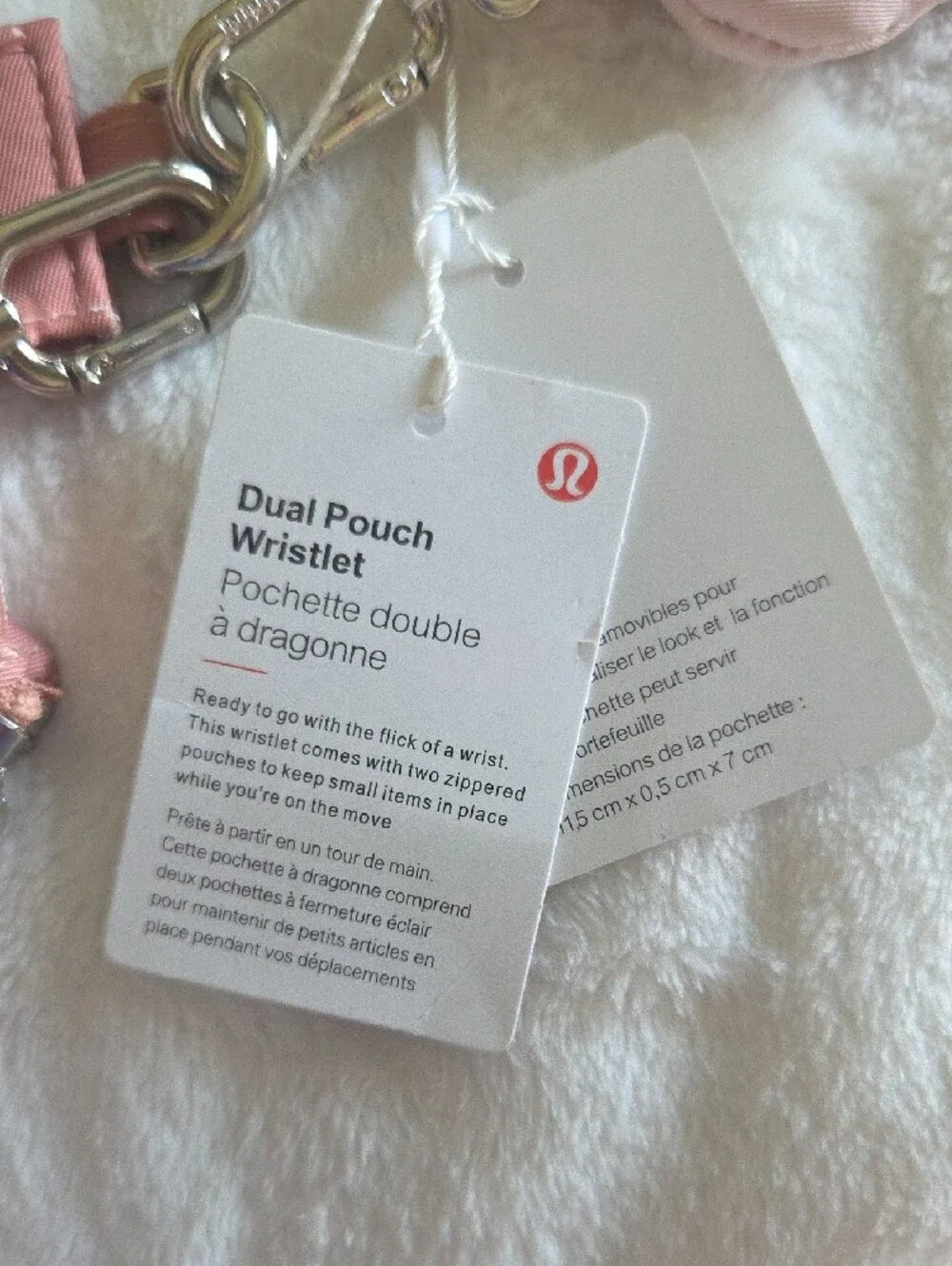 lululemon athletica Pink Key & Card Holder Set